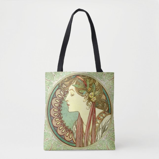 Bolso De Tela Alphonse Mucha Laurel GalleryHD (Anverso)