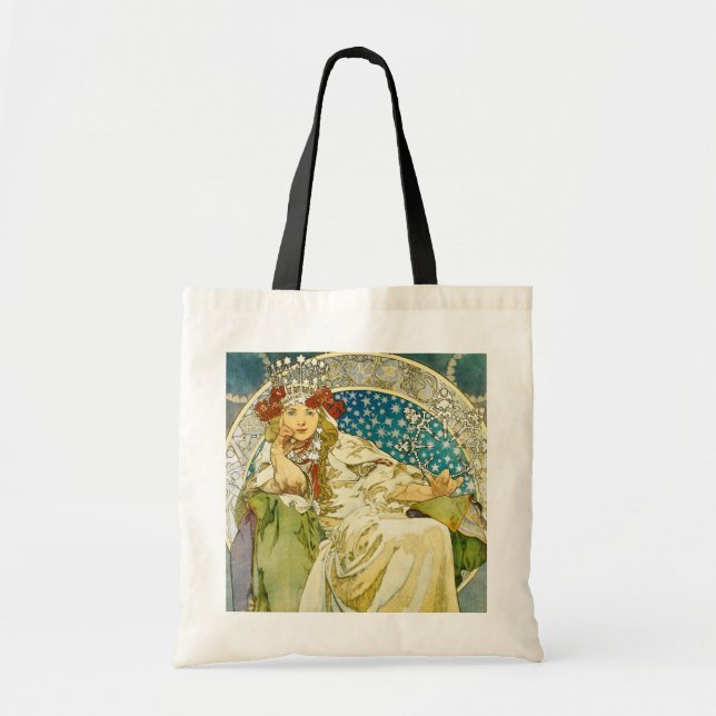 Bolso De Tela Alphonse Mucha Princess Hyacinth Art Nouveau (Frente)