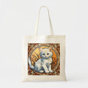 Bolso De Tela Alphonse Mucha Style Cat