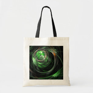 Bolso De Tela Alrededor del Green Green Abstract Art Tote Bag