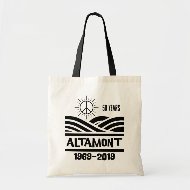 Bolso De Tela Altamont Speedway 1969-2019 50th Anniversary (Frente)