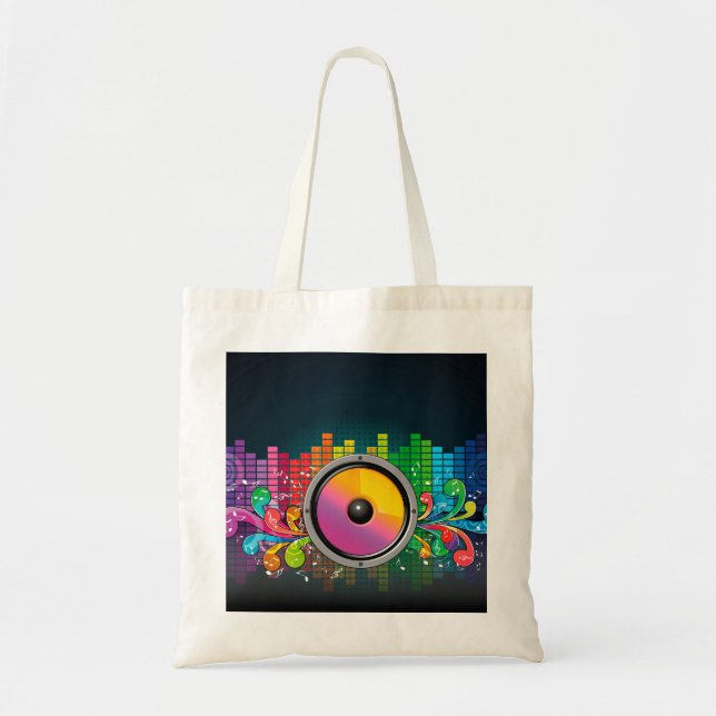 Bolso De Tela Altavoz retro (Frente)