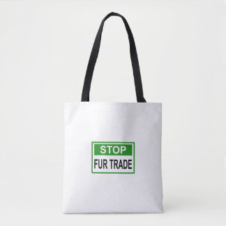Bolso De Tela Alto al Rótulo de Comercio de Pieles Verde