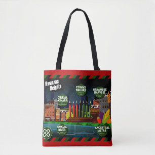 Bolso De Tela Alturas de Kwanzaa, Mapa de Holidayopolis