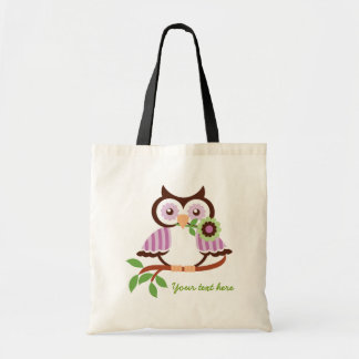 Bolso De Tela Alumnos de primavera cortados con una flor en su p