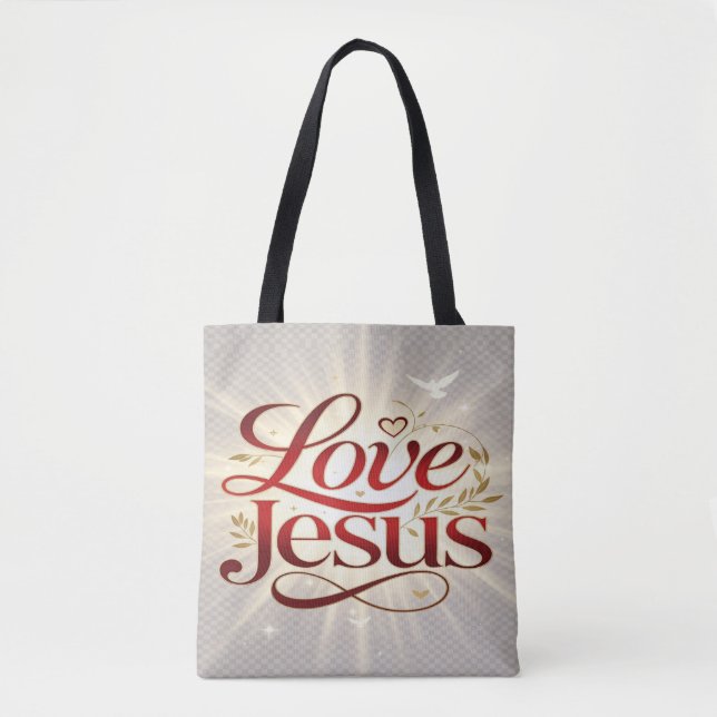 Bolso De Tela Ama a Jesús (Anverso)
