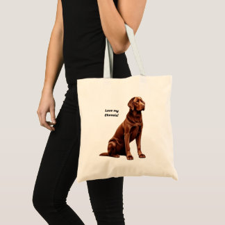Bolso De Tela ¡Ama a mi Chessie!