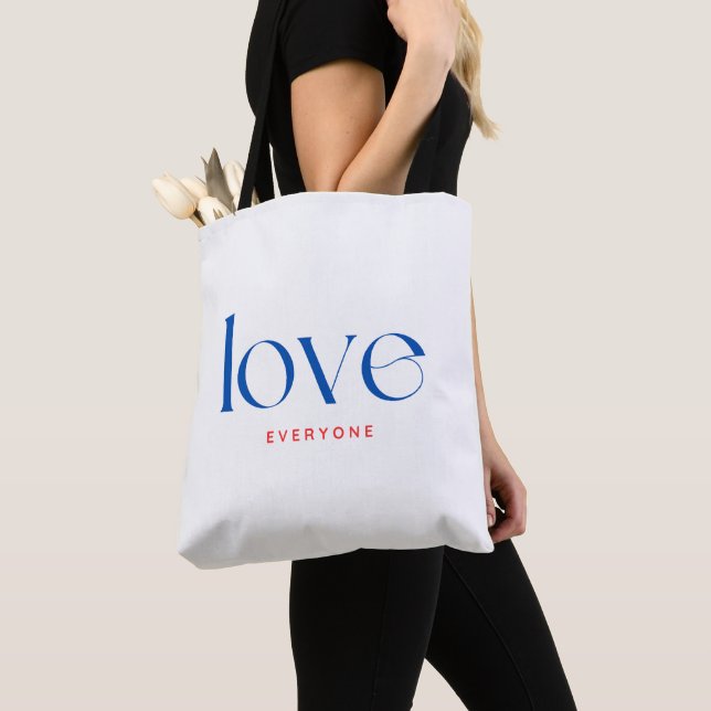 Bolso De Tela Ama a Todos (Detalle)