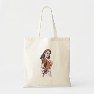 Bolso De Tela Ama de Casa Feliz Kitsch Mujeres Retro Vintage