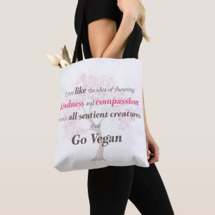 Bolso De Tela Amabilidad, compasión hacia todos los animales sen