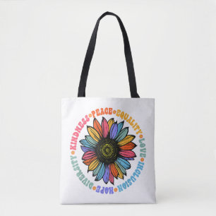 Bolso De Tela Amabilidad Paz Igualdad Amor Esperanza Diversidad 