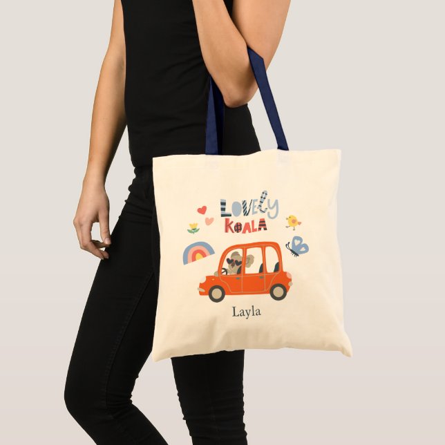 Bolso De Tela Amable Koala Niña Pequeña Nombre Animado (Anverso (producto))
