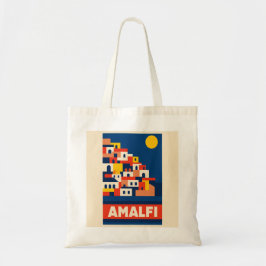 Bolso De Tela Amalfi Italy Vintage Travel Tote Bag Retro Coastal