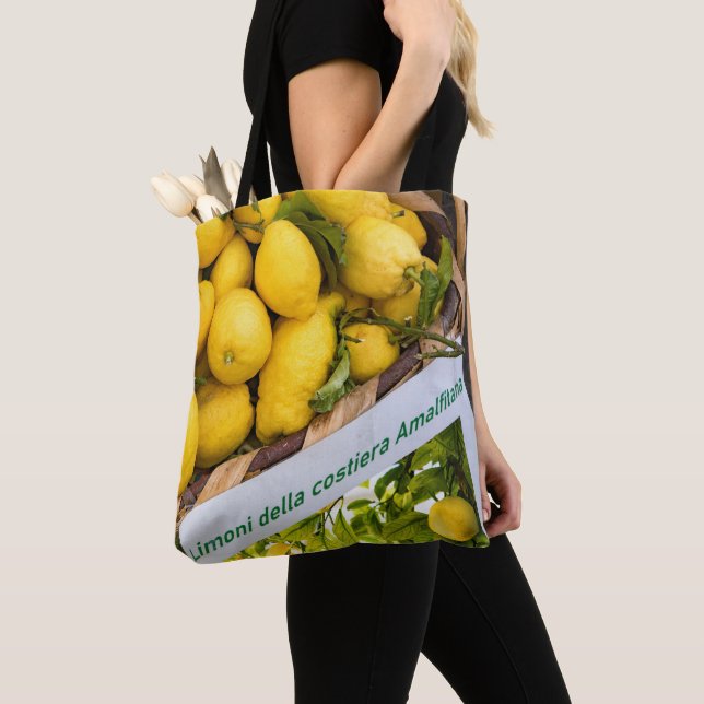 Bolso De Tela Amalfi Lemon Dream #3 #travel #wall #art (Detalle)