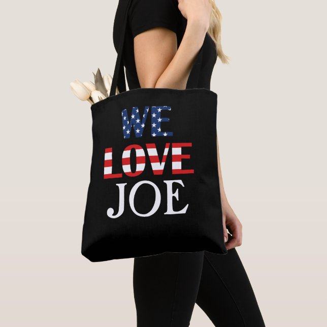 Bolso De Tela Amamos a Joe, Bandera Americana