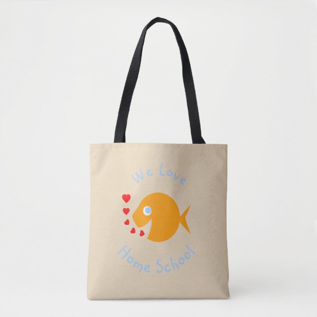 Bolso De Tela Amamos a los estudiantes de secundaria de casa (Anverso)