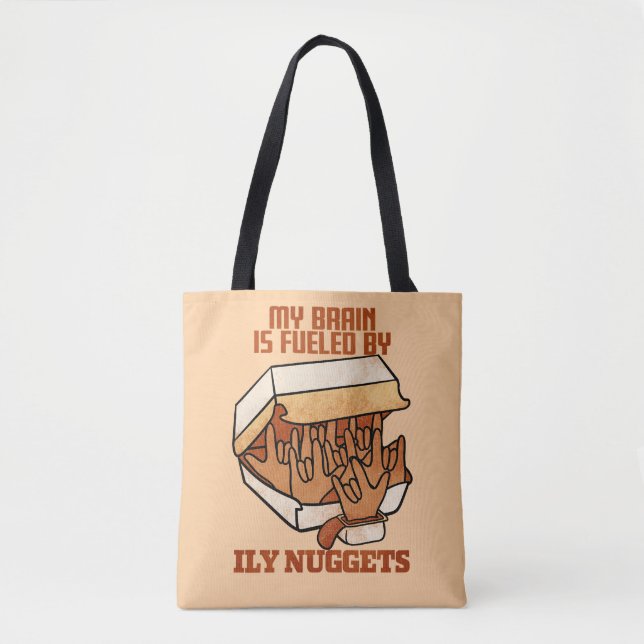 Bolso De Tela Amamos las Nuggets - Nugget Love - ASL ILY Obsessi (Anverso)