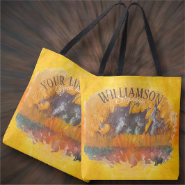 Bolso De Tela Amanecer abstracto 0612