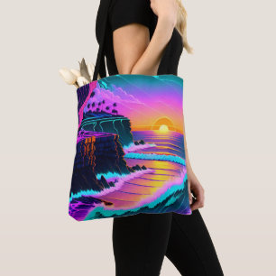 Bolso De Tela Amanecer costero