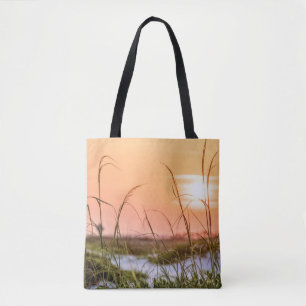 Bolso De Tela Amanecer de Oats del Mar de Florida