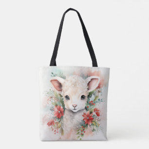 Bolso De Tela Amanecer del bebé y Navidades cortan el cordero de