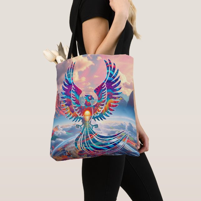 Bolso De Tela Amanecer en Fénix (Detalle)