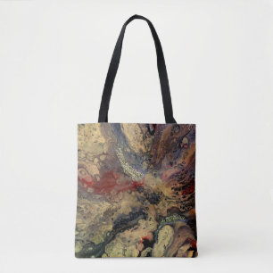 Bolso De Tela Amanecer en la pintura del desierto en tonos arena