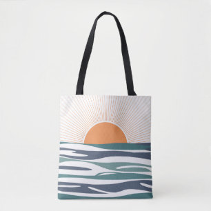 Bolso De Tela Amanecer junto al mar