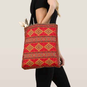 Bolso De Tela Amanecer marroquí: Elegancia geométrica de Boho