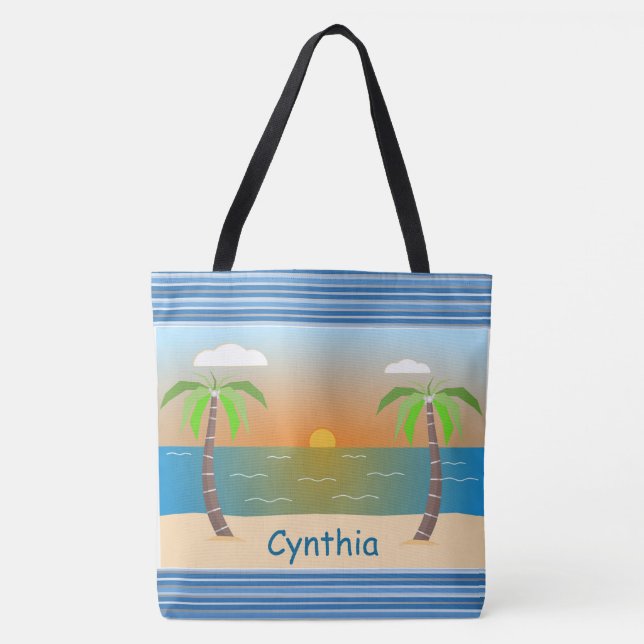 Bolso De Tela Amanecer tropical (Anverso)
