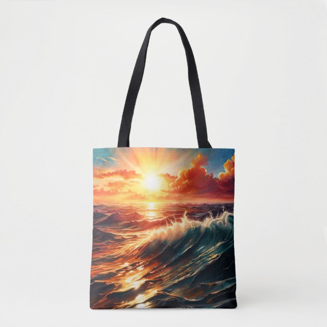 Bolso De Tela Amanecer tropical (Anverso)