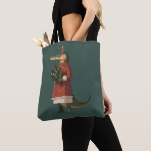 Bolso De Tela Amante de cocodrilo de Navidad de caimán vacacione