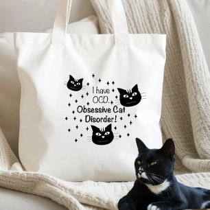 Bolso De Tela Amante de gatos divertidos, Trastorno de Gatos Obs