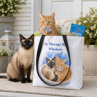 Bolso De Tela Amante de gatos siameses y ginger