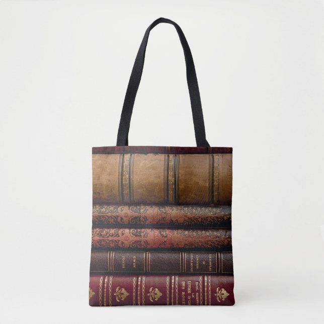 Bolso De Tela Amante de libros antiguos (Anverso)