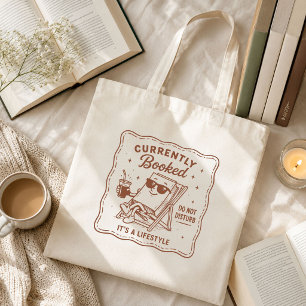 Bolso De Tela Amante de Libros Divertido Actualmente Reservado A