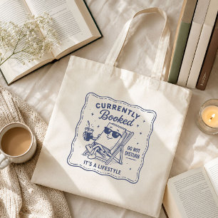 Bolso De Tela Amante de Libros Divertido Lindo Actualmente Reser