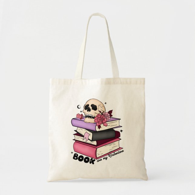 Bolso De Tela amante de los libros Valentine Day Tote Bag, Funny (Frente)