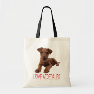 Bolso De Tela Amante de perro lindo cachorro Airedale Terrier