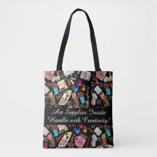 Bolso De Tela amante del arte vibrante moderno personalizado