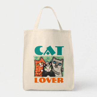 Bolso De Tela Amante del gato