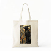 Amante del gato Art Nouveau dorado