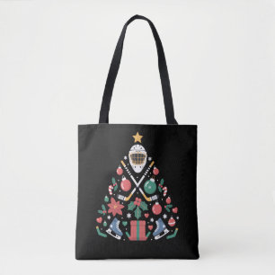 Bolso De Tela Amante del hockey sobre hielo de Navidad Equipo de