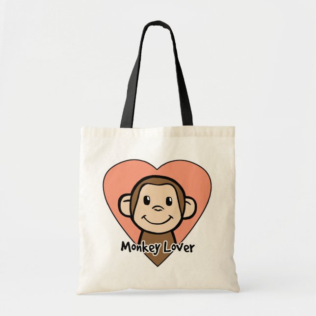 Bolso De Tela Amante del mono (Frente)