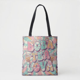 Bolso De Tela Amante del té de burbujas