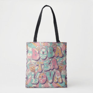 Bolso De Tela Amante del té de burbujas