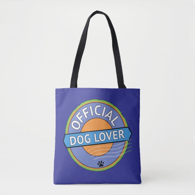 Bolso De Tela Amante Oficial de Perros    (Anverso)