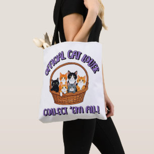 Bolso De Tela Amante Oficial del Gato - Recolectar ‘Todos