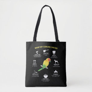 Bolso De Tela Amante talentoso divertido del pájaro de Sun