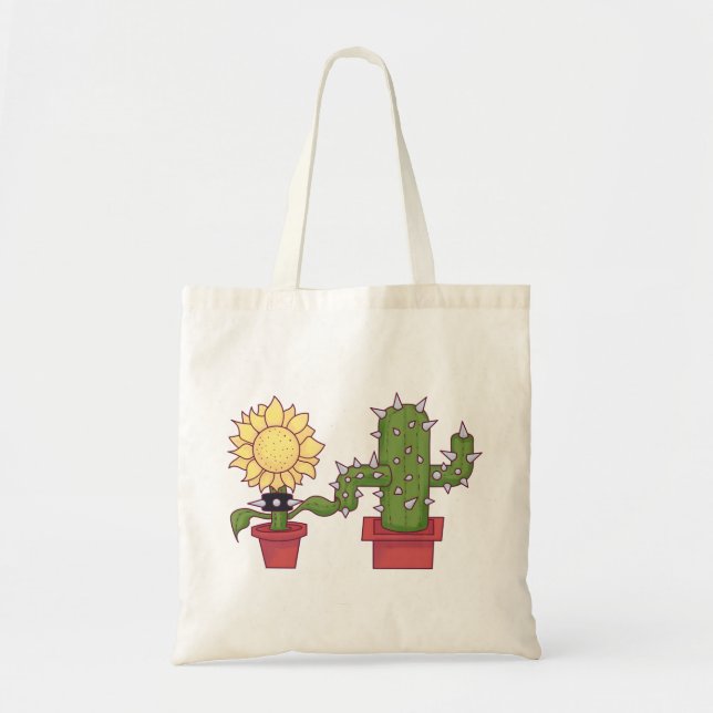 Bolso De Tela Amantes de las plantas (Frente)